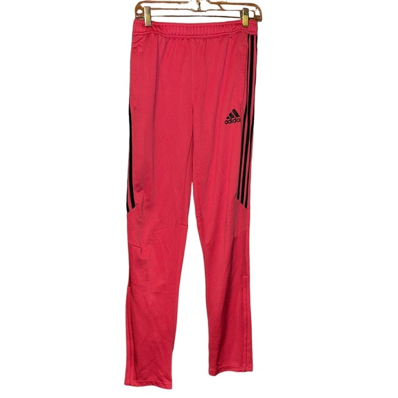 𝅺Adidas trio 17 pink/black track pants kids youth size 16 XL girls - Picture 1 of 4